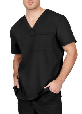 Healing Hands Blue Label Men's James 1 Pocket Scrub Tops - 