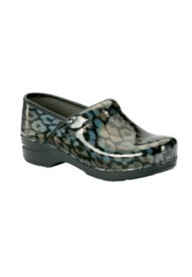 dansko iridescent clogs