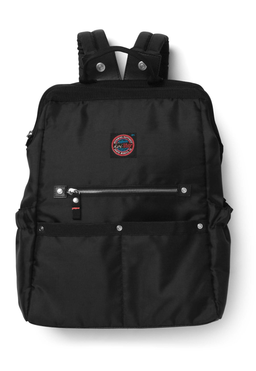 Koi Lite Multi Pocket Tote Bag - Black - OS