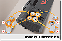 Step 1: Insert Batteries