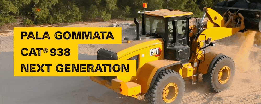 La nuova pala gommata 938  Cat® 