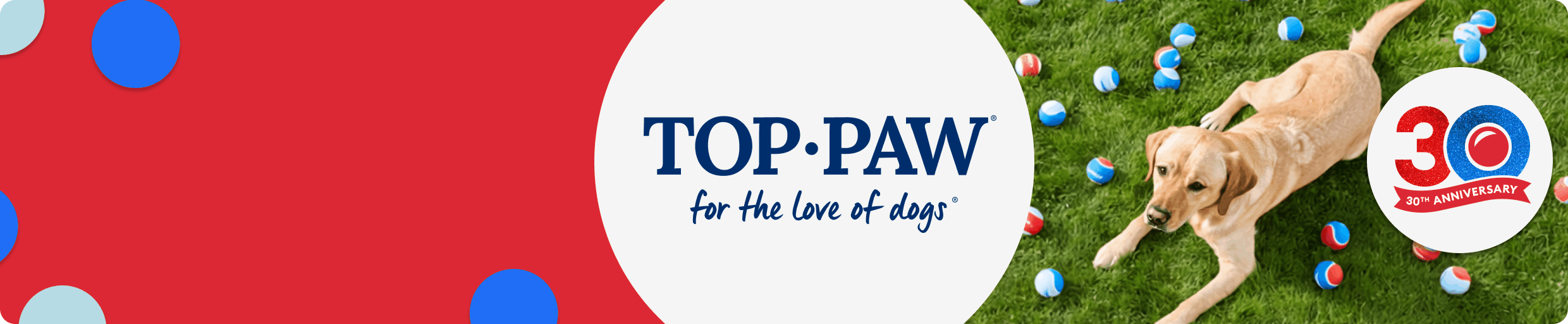 The message, Meet our exclusive brands built on 30 years of pet expertise