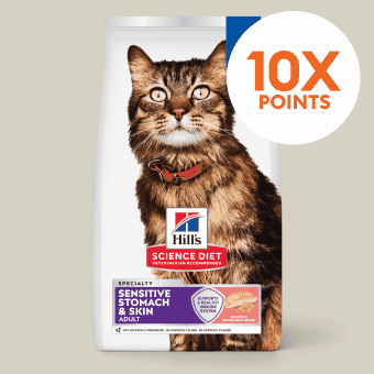 10X points, in-store only callout & a bag of Hill's Science Diet cat food