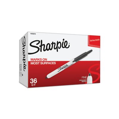 Sharpie Retractable Permanent Markers Ultra Fine Point 12 Count 1 Pack Red 