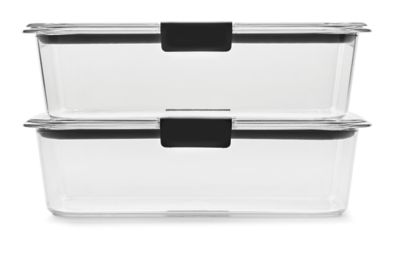 Rubbermaid Brilliance 9.6 C. Clear Rectangle Food Storage