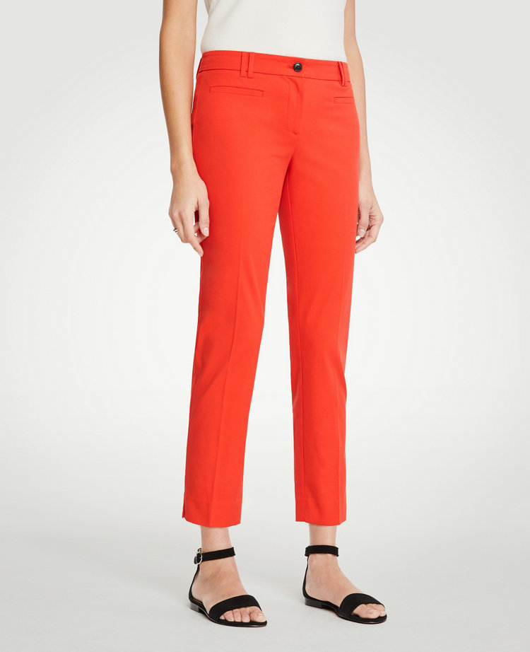 Ann Taylor The Petite Crop Pant In Molten Lava