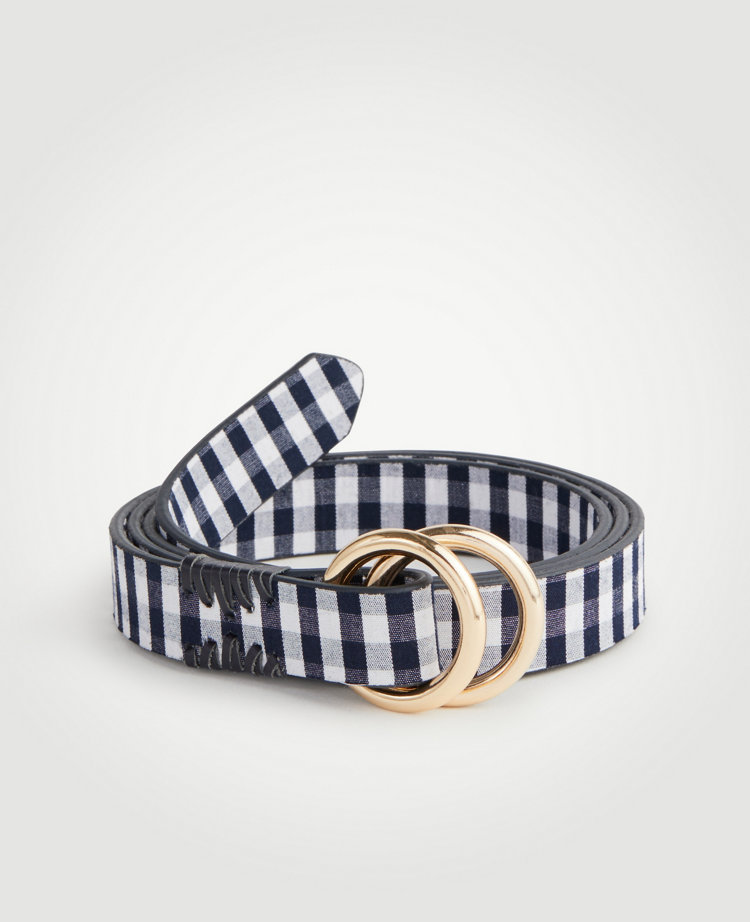 Double Ring Gingham Belt