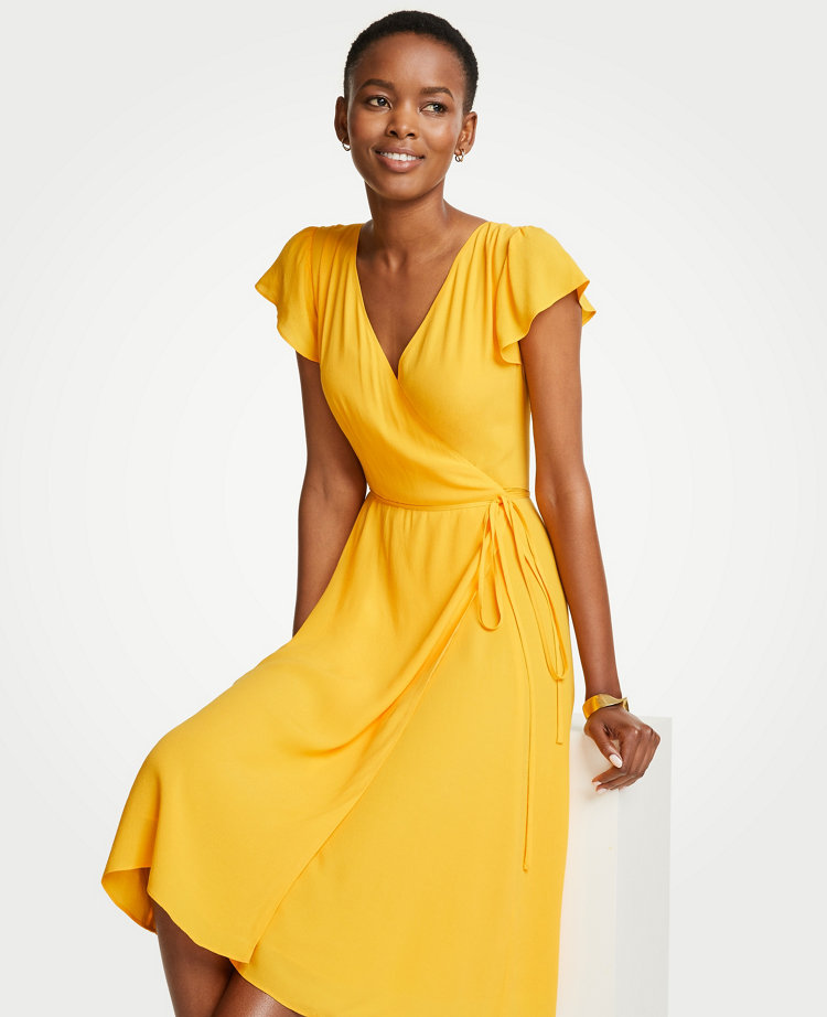 ann taylor yellow dress