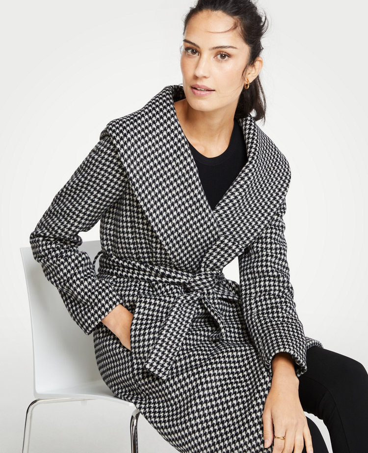 ann taylor shawl wrap coat