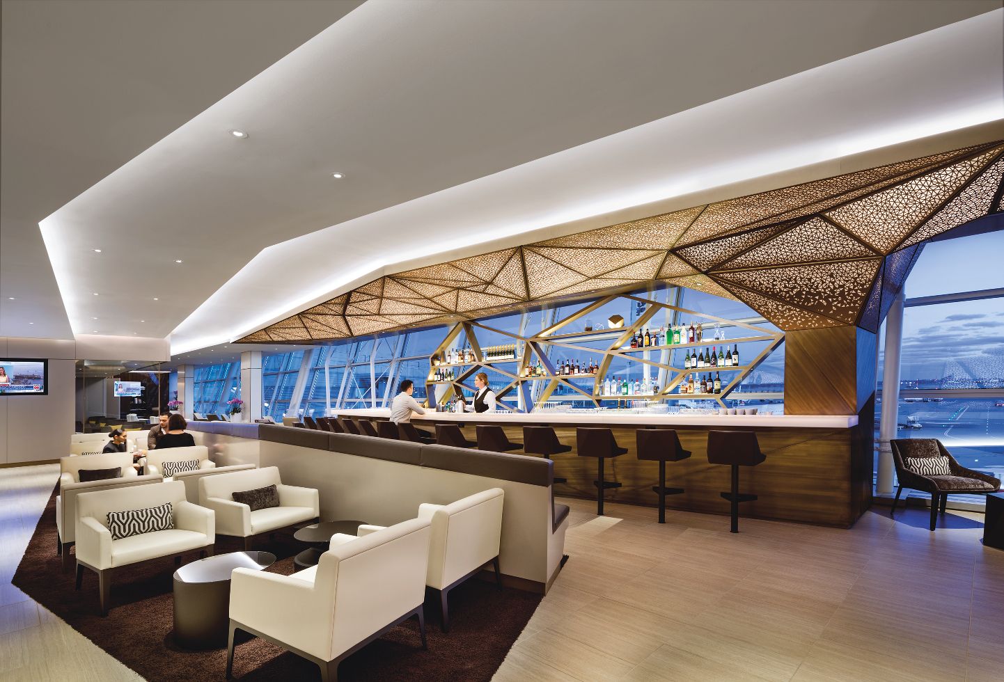 Etihad Airways First and Business Class Lounge JFK T4 Armstrong