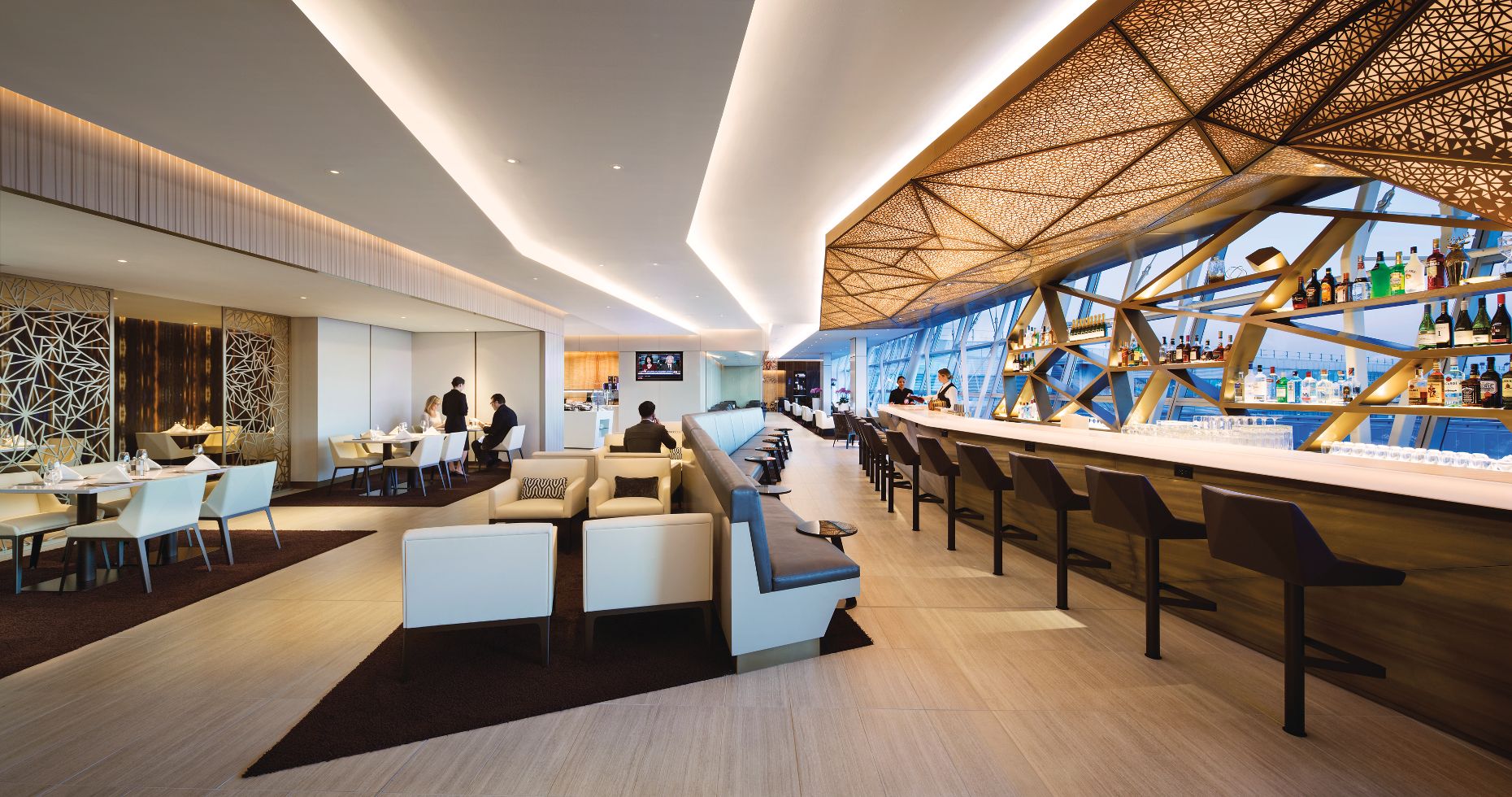 Etihad Airways First and Business Class Lounge JFK T4 Armstrong