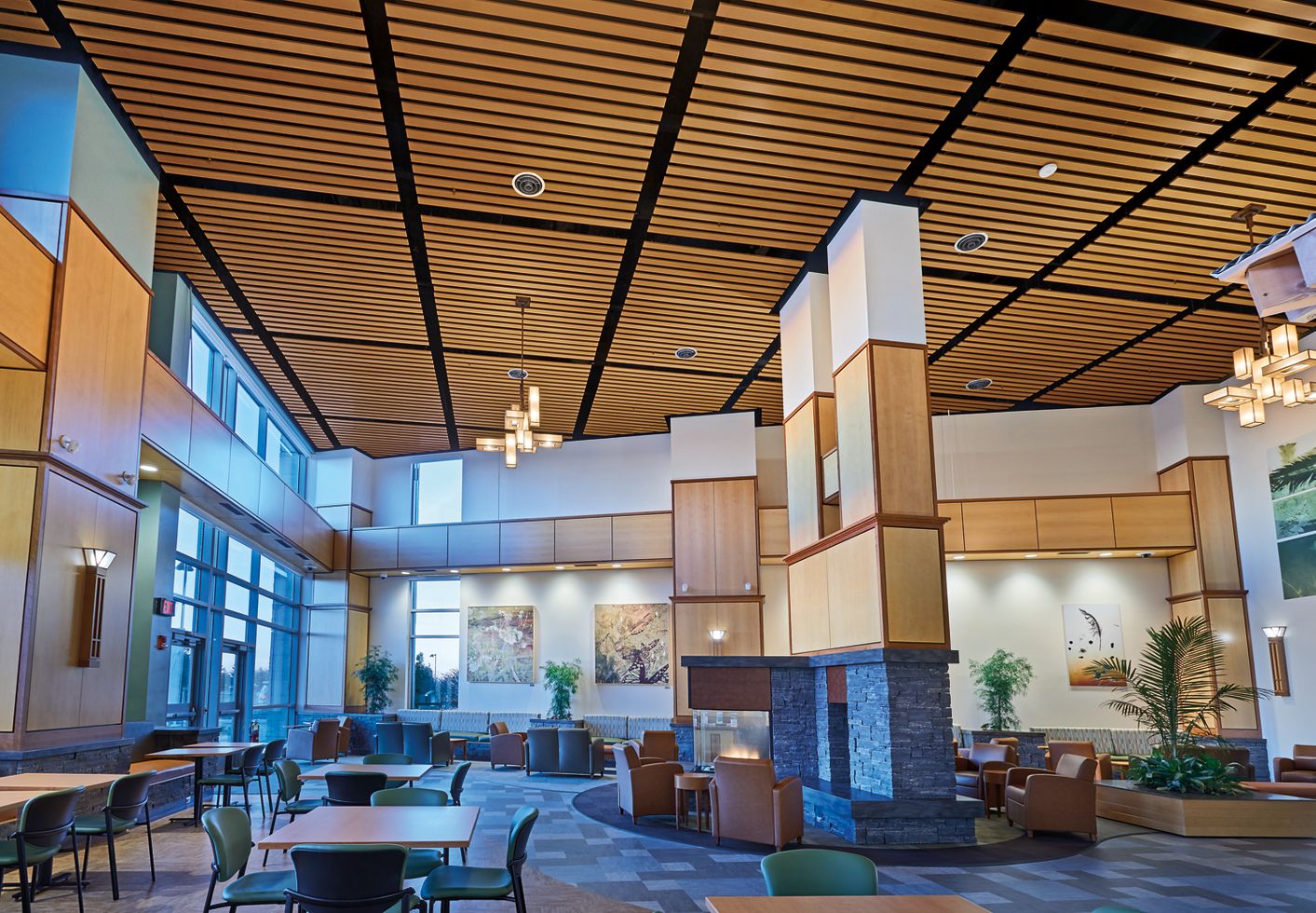 UVM Medical Center Garden Atrium Armstrong Ceiling Solutions Commercial
