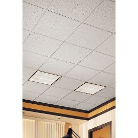 Armstrong Ceilings Sahara 2 Ft X 2 Ft Lay In Ceiling Tile 64 Sq Ft Case 273 The Home Depot