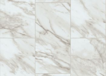 Roman Marble Engineered Tile - White Veil