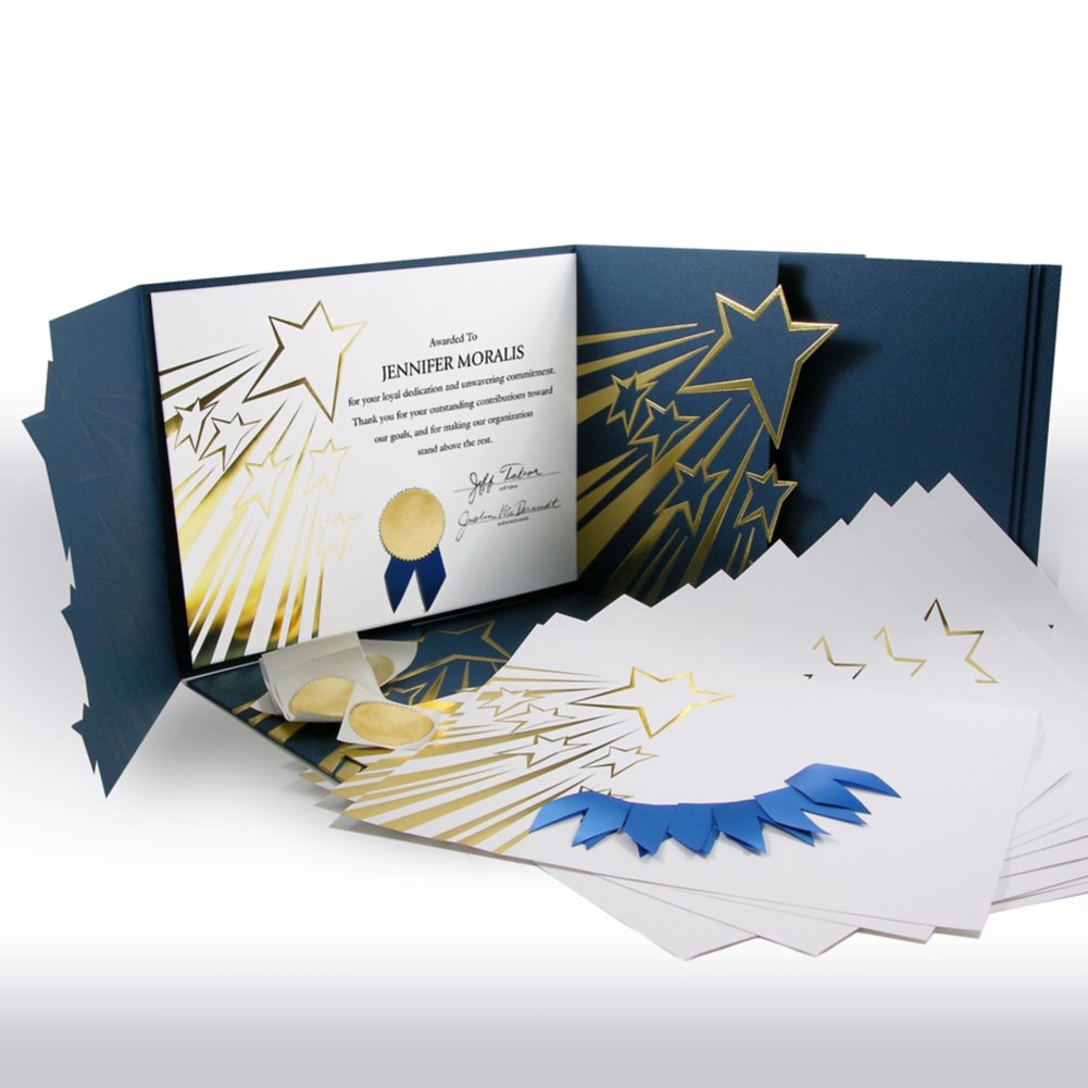 Certificate Paper Bundle - Shooting Stars at Baudville.com
