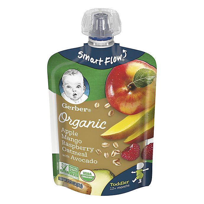 Gerber® 3.5 oz. Toddler Organic Apple Mango Raspberry Oatmeal with Avocado
