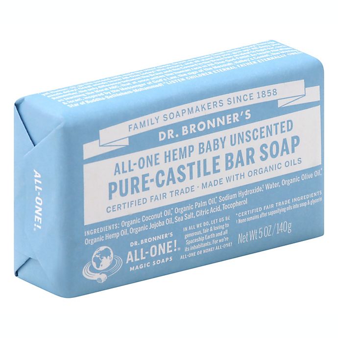 Dr. Bronner's All-One Baby Hemp Unscented Pure-Castile Bar Soap