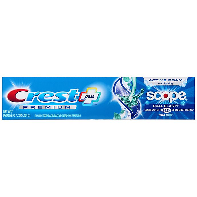 Crest® Premium Plus Scope Dual Blast 7.2 oz. Toothpaste with Teeth Whitening in Intense Mint