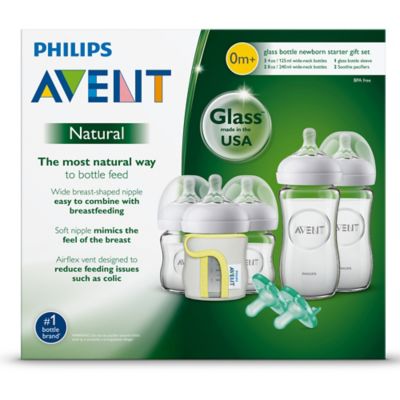 avent glass bottle gift set
