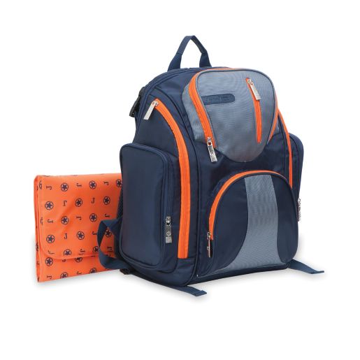 J Is For Jeep Perfect Pockets Backpack Diaper Bag In Navy Bed Bath Beyond