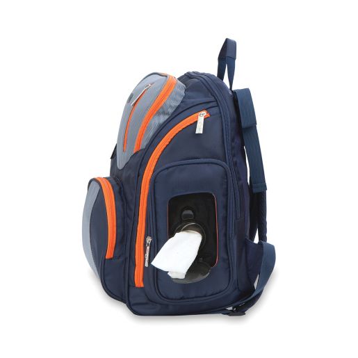 J Is For Jeep Perfect Pockets Backpack Diaper Bag In Navy Bed Bath Beyond