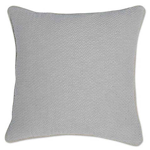 Buy Villa Home Razia 22-Inch Square Throw Pillow in Grey from Bed Bath & Beyond