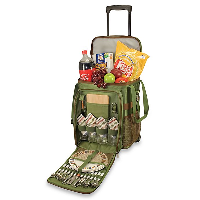 Avalanche Green Rolling Picnic Cooler