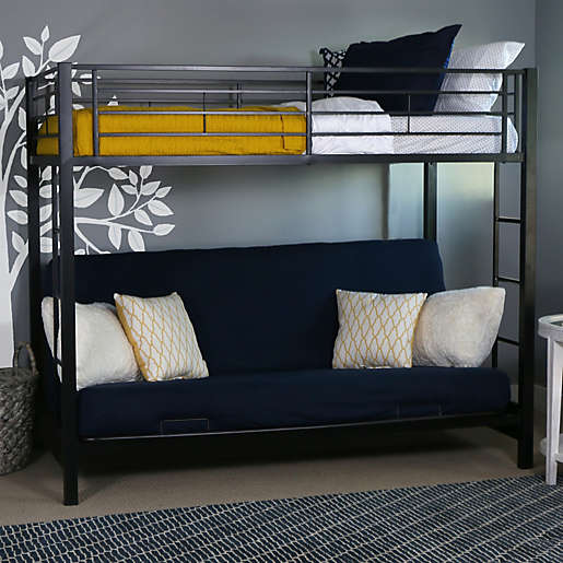 Forest Gate Twin Over Futon Metal Bunk, Daybed Bunk Bed