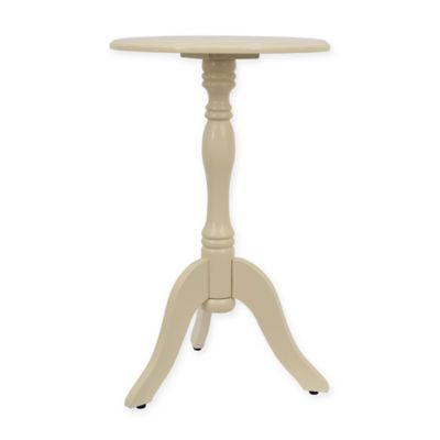 decor therapy simplify pedestal accent tabl