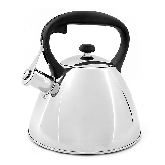 Prime Gourmet Polished Stainless Steel 2.5 qt. Tea Kettle