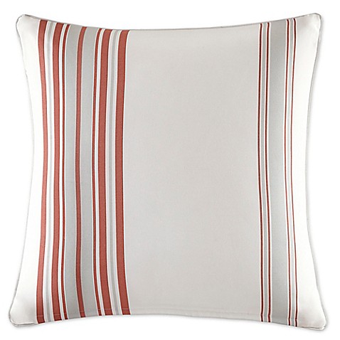 Buy Madison Park Newport 20-Inch Square Throw Pillow in Coral from Bed Bath & Beyond