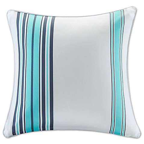 Buy Madison Park Newport 20-Inch Square Throw Pillow in Blue from Bed Bath & Beyond