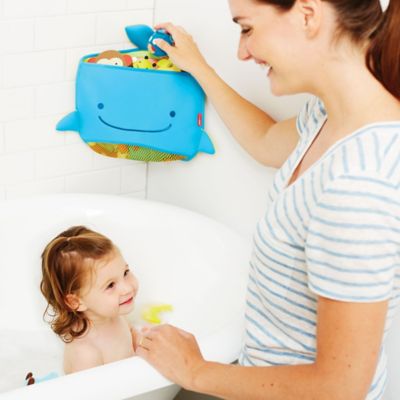 skip hop moby scoop & splash bath toy organizer