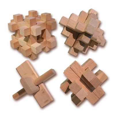 4-Piece Wooden Puzzle Set - Bed Bath & Beyond