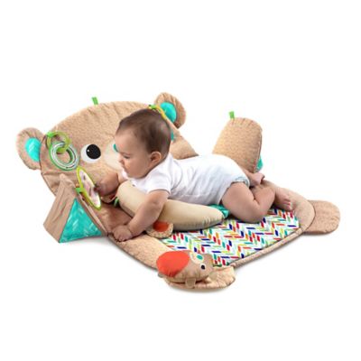 bear tummy time mat