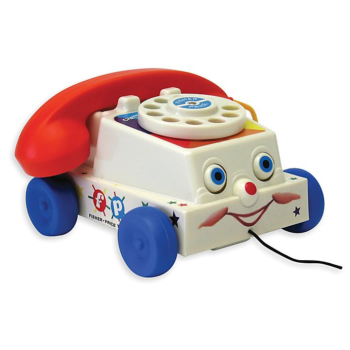 Toy Chatter Phone Baby Toddler Classic Telephone Pull Toys Sensory Activity Play 