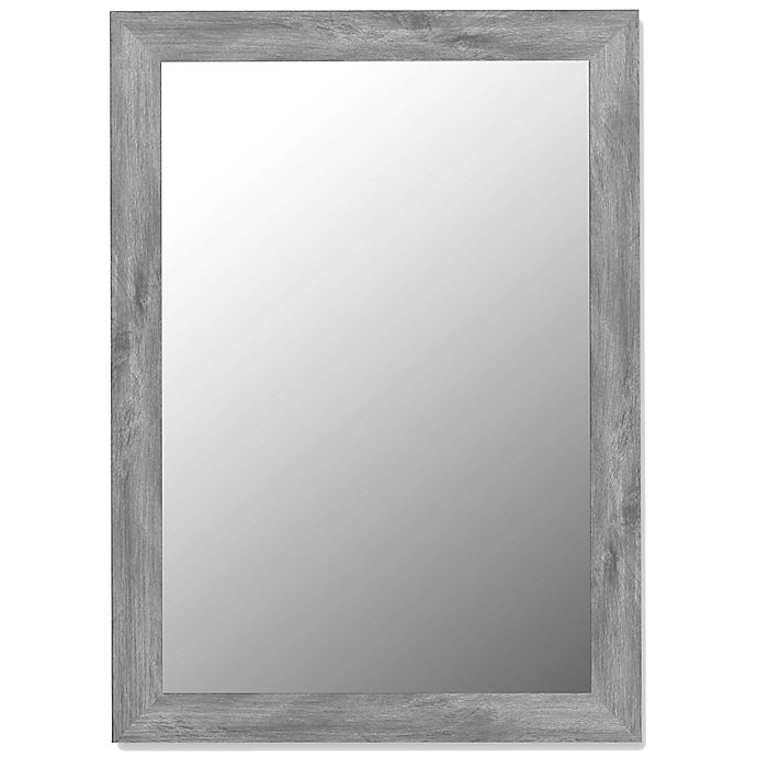 Hitchcock-Butterfield 27-Inch x 37-Inch Decorative Wall Mirror in Weathered Grey