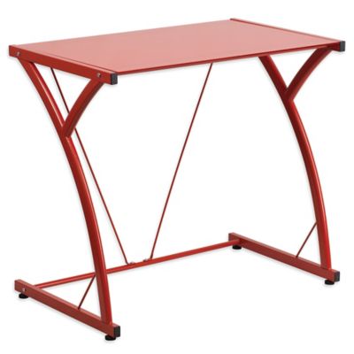 Flash Furniture Contemporary Tempered Glass Computer Desk in Red Buy Flash Furniture Contemporary Tempered Glass Computer Desk in Red from Bed Bath & Beyond - 웹