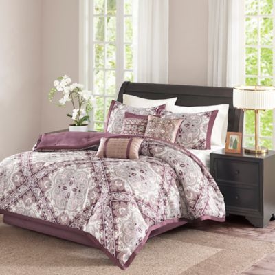 madison park quinn 7 piece queen comforter set 90 in.x 90 in