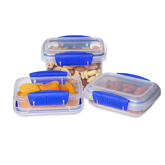 Set of 9 Sistema KLIP IT collection Baby Pack Food Storage Containers