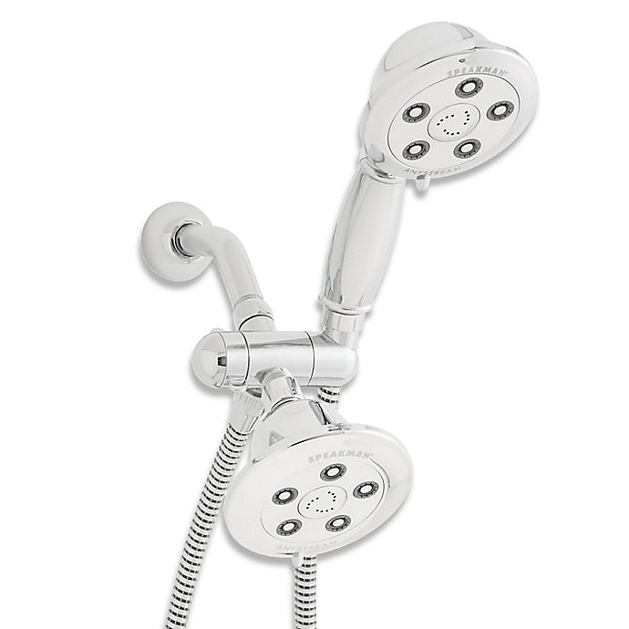 Alexandria® Anystream® 2-in-1 Showerhead and Hand Shower Combination in Polished Chrome