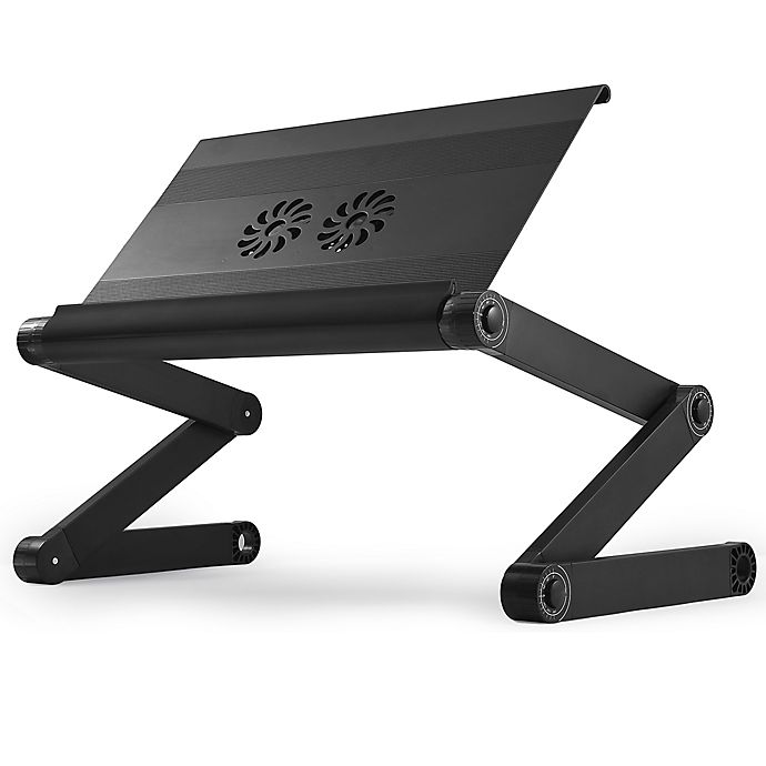 Uncaged Ergonomics Workez Executive Adjustable Laptop/Tablet Stand with Fans and USB