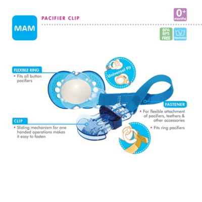 mam pacifier clips