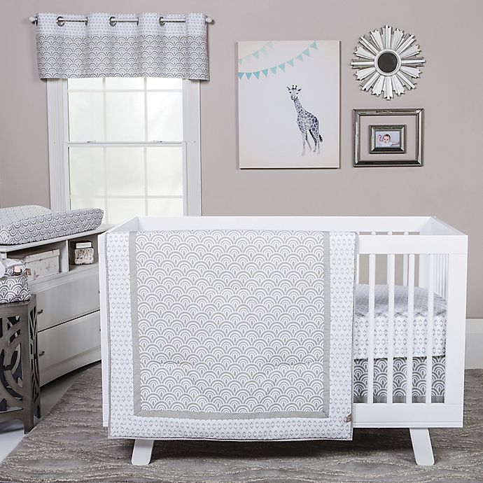 Trend Lab® Art Deco Crib Bedding Collection in Grey/White