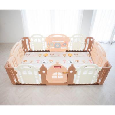 dwinguler large kid's castle playpen used