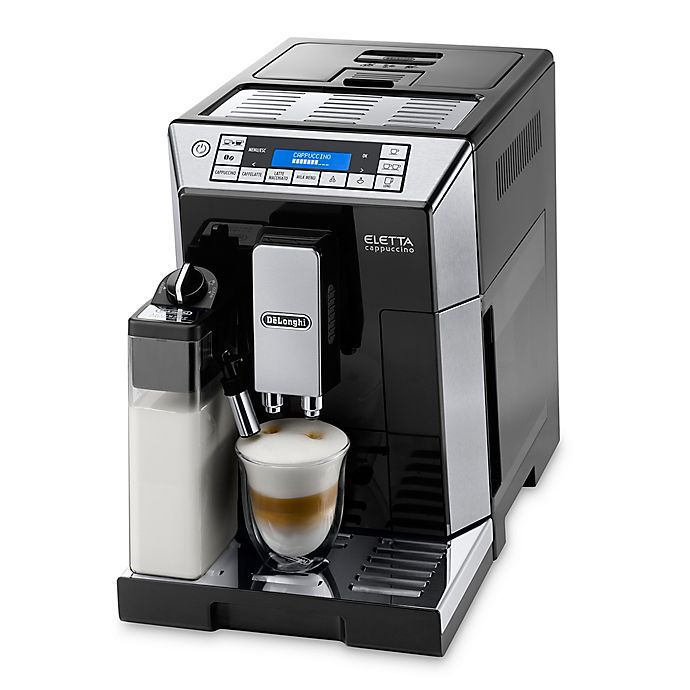 De'longhi Eletta Top Fully Automatic Espresso and Cappuccino Machine in Stainless Steel/Black