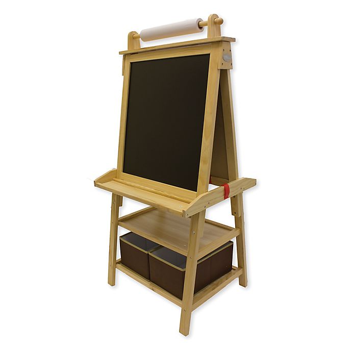 Little Partners Deluxe Learn and Play Art Center Easel in Natural