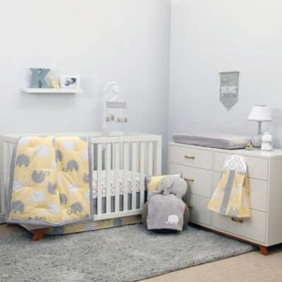 NoJo® Dreamer Elephant 8-Piece Crib Bedding Set in Yellow ...