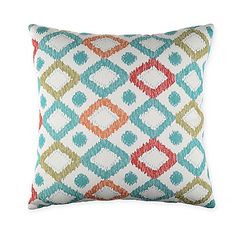 Diamond Edges Throw Pillow in Blue Multi - Bed Bath & Beyond