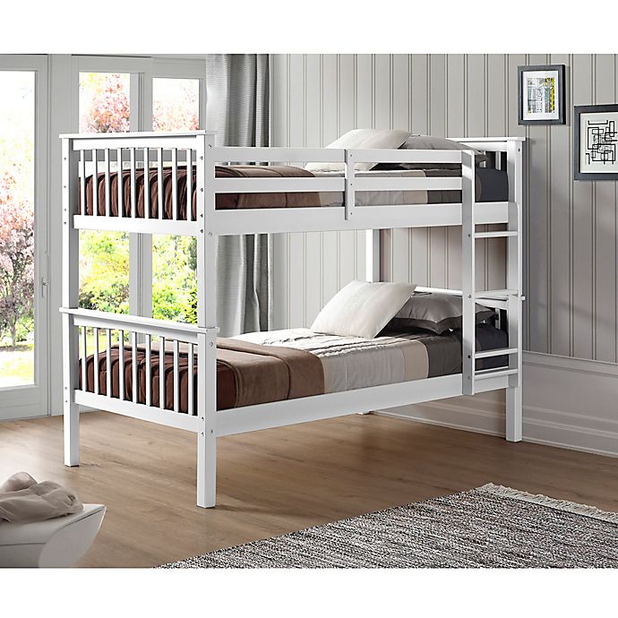 Forest Gate™ Mission Solid Wood Twin over Twin Bunk Bed